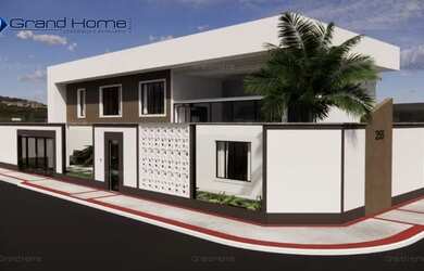 Imagem: A casa possui 4 Dormitórios, 1 Banheiro, 4 Vagas na garagem