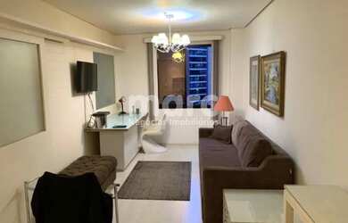 Imagem: O apartamento possui 1 Dormitório, 1 Banheiro, 1 Vaga na garagem