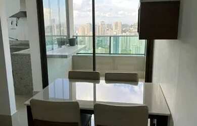 Imagem: O apartamento possui 1 Dormitório, 2 Banheiros, 1 Vaga na garagem