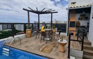 Imagem: O apartamento na cobertura possui 3 Dormitórios, 3 Banheiros