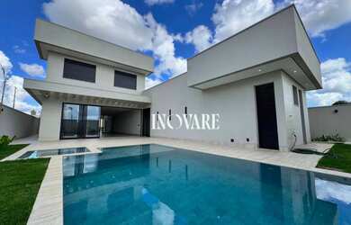 Imagem: A casa em condomínio possui 4 Dormitórios, 5 Banheiros, 5