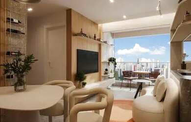 Imagem: O apartamento possui 2 Dormitórios, 1 Banheiro, 1 Vaga na garagem