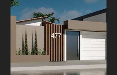 Imagem: A casa possui 3 Dormitórios, 2 Banheiros, 2 Vagas na garagem