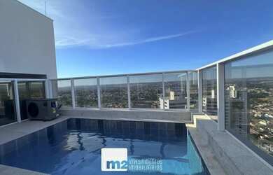 Imagem: O apartamento na cobertura possui 4 Dormitórios, 5 Banheiros