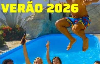 Imagem: A casa possui 3 Dormitórios, Acomodam 20 pessoas, 5 Vagas na