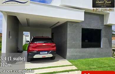 Imagem: A casa em condomínio possui 3 Dormitórios, 2 Banheiros, 1