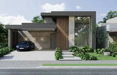 Imagem: A casa possui 3 Dormitórios, 1 Banheiro, 4 Vagas na garagem