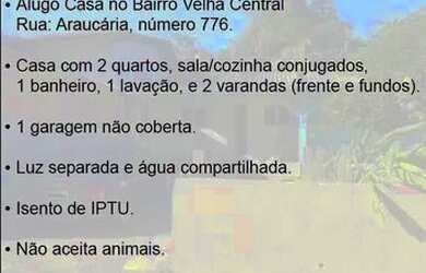 Imagem: A casa possui 2 Dormitórios, 1 Banheiro, 1 Vaga na garagem
