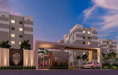 Imagem: O apartamento possui 1 Dormitório, 1 Banheiro, 1 Vaga na garagem