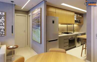 Imagem: O apartamento possui 2 Dormitórios, 1 Banheiro, 1 Vaga na garagem