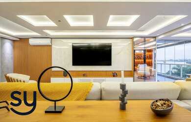 Imagem: O apartamento na cobertura possui 3 Dormitórios, 4 Banheiros