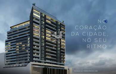 Imagem: O studio possui 1 Dormitório, 1 Banheiro, 32m² de Área e