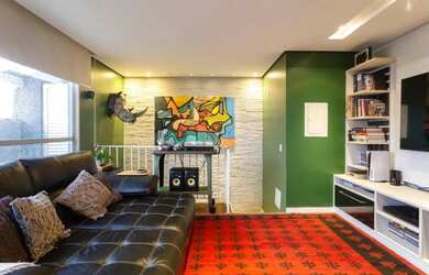 Imagem: O apartamento na cobertura possui 3 Dormitórios, 5 Banheiros