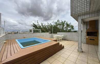 Imagem: O apartamento na cobertura possui 3 Dormitórios, 3 Banheiros