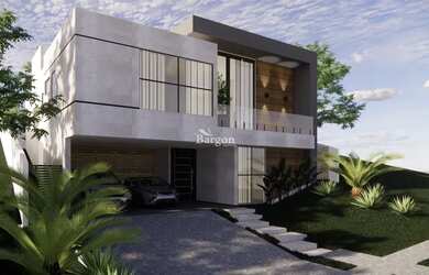 Imagem: A casa em condomínio possui 4 Dormitórios, 1 Banheiro, 2 Vagas