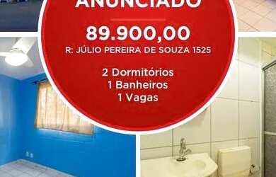 Imagem: O apartamento possui 2 Dormitórios, 1 Banheiro, 1 Vaga na garagem