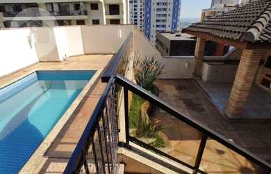 Imagem: O apartamento na cobertura possui 4 Dormitórios, 4 Banheiros