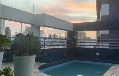 Imagem: O apartamento na cobertura possui 3 Dormitórios, 4 Banheiros