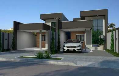 Imagem: A casa possui 2 Dormitórios, 3 Banheiros, 2 Vagas na garagem