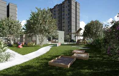 Imagem: O apartamento possui 2 Dormitórios, 2 Banheiros, 1 Vaga na