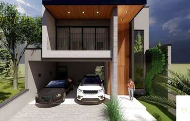 Imagem: A casa em condomínio possui 4 Dormitórios, 3 Banheiros, 4