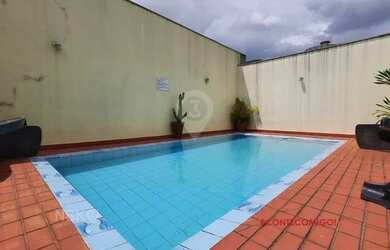 Imagem: O apartamento possui 1 Dormitório, 1 Banheiro, 1 Vaga na garagem