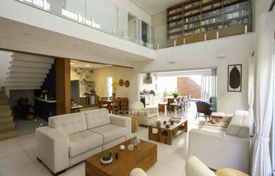 Imagem: A casa em condomínio possui 3 Dormitórios, 5 Banheiros, 4