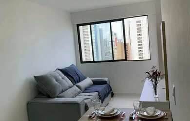 Imagem: O studio possui 1 Dormitório, 1 Banheiro, 1 Vaga na garagem