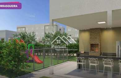 Imagem: O apartamento possui 2 Dormitórios, 1 Banheiro, 1 Vaga na garagem