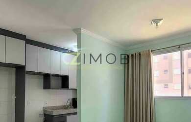 Imagem: O apartamento possui 2 Dormitórios, 1 Banheiro, 1 Vaga na garagem