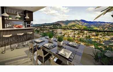 Imagem: O apartamento possui 1 Dormitório, 1 Banheiro, 1 Vaga na garagem