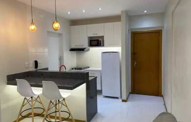 Imagem: O apartamento possui 1 Dormitório, 2 Banheiros, 1 Vaga na garagem