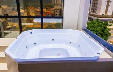 Imagem: O apartamento na cobertura possui 3 Dormitórios, 3 Banheiros