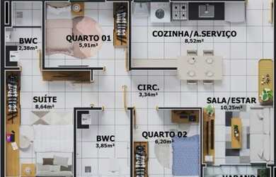 Imagem 13: Apartamento Parque Piaui. Piscina, Varanda, Imóvel novoe50m² de Área