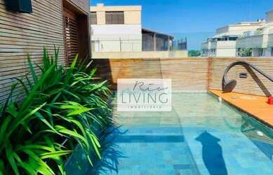 Imagem: O apartamento na cobertura possui 3 Dormitórios, 5 Banheiros