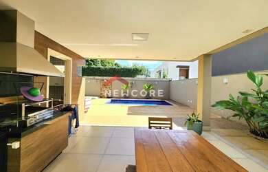 Imagem: A casa em condomínio possui 4 Dormitórios, 5 Banheiros, 4