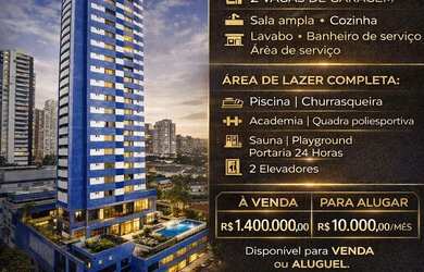 Imagem: O apartamento possui 3 Dormitórios, 4 Banheiros, 2 Vagas na