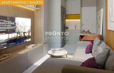 Imagem: O apartamento possui 1 Dormitório, 1 Banheiro, 26m² de Área