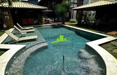 Imagem: A casa em condomínio possui 5 Dormitórios, 5 Banheiros, 4