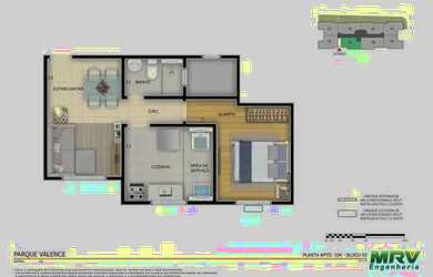 Imagem 3: Vendo apartamento. 48m² de Área, 1 Vaga na garageme2 Dormitórios