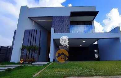 Imagem: A casa em condomínio possui 4 Dormitórios, 1 Banheiro, 3 Vagas