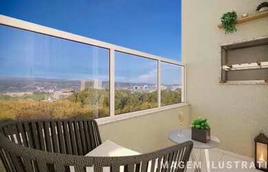 Imagem: O apartamento possui 2 Dormitórios, 1 Banheiro, 1 Vaga na garagem