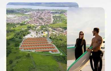 Imagem: A casae possui 2 Dormitórios, 1 Banheiro está localizado em