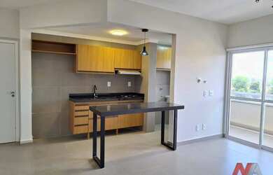 Imagem: O apartamento possui 1 Dormitório, 1 Banheiro, 1 Vaga na garagem