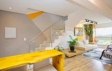 Imagem: O apartamento na cobertura possui 2 Dormitórios, 3 Banheiros