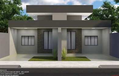 Imagem: A casa possui 3 Dormitórios, 1 Banheiro, 73m² de Área e