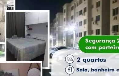 Imagem: O apartamento possui 2 Dormitórios, 1 Banheiro, 1 Vaga na garagem