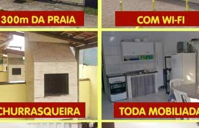 Imagem: A casa possui 2 Dormitórios, Acomodam 5 pessoas, 1 Vaga na