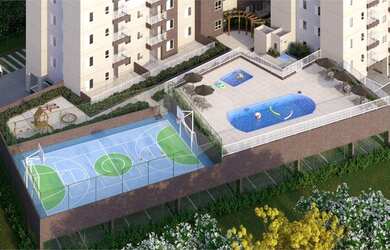 Imagem: O apartamento possui 2 Dormitórios, 1 Banheiro, 1 Vaga na garagem