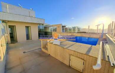 Imagem: O apartamento na cobertura possui 4 Dormitórios, 5 Banheiros